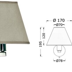 Faretto snodato ottone pressofuso